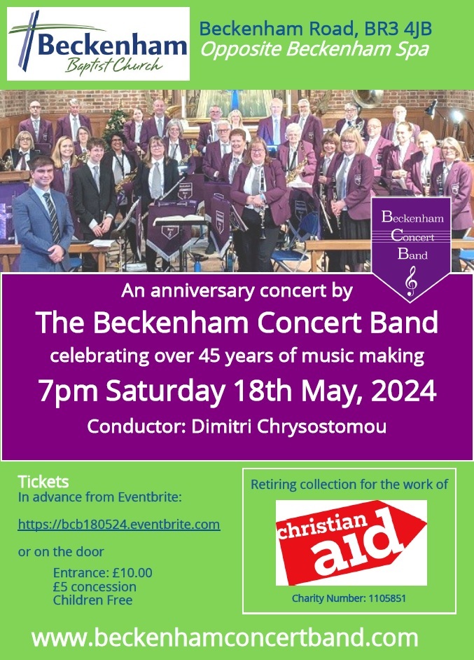 Beckenham Concert Boaf 18 May