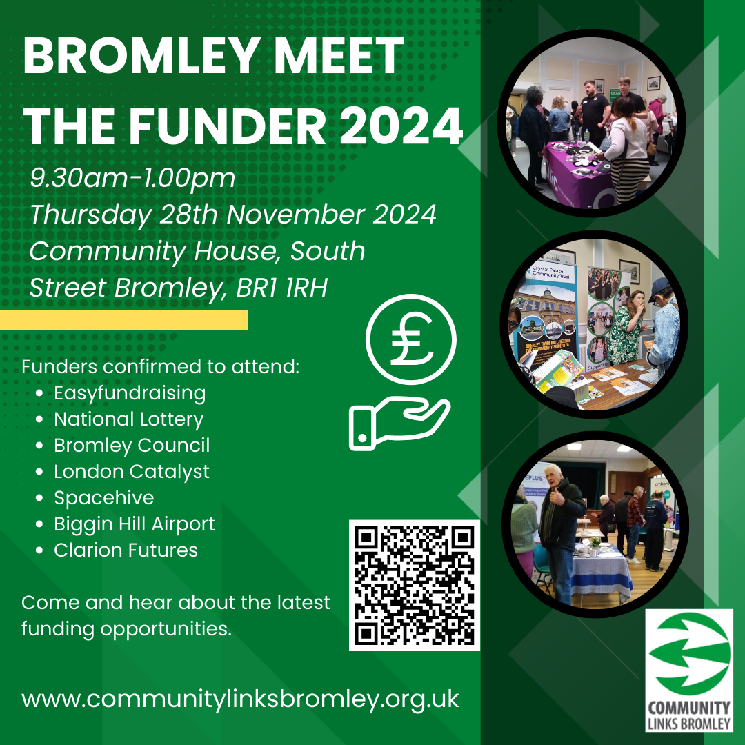 Bromley Meet the Funers 2024 event image (image text on page)