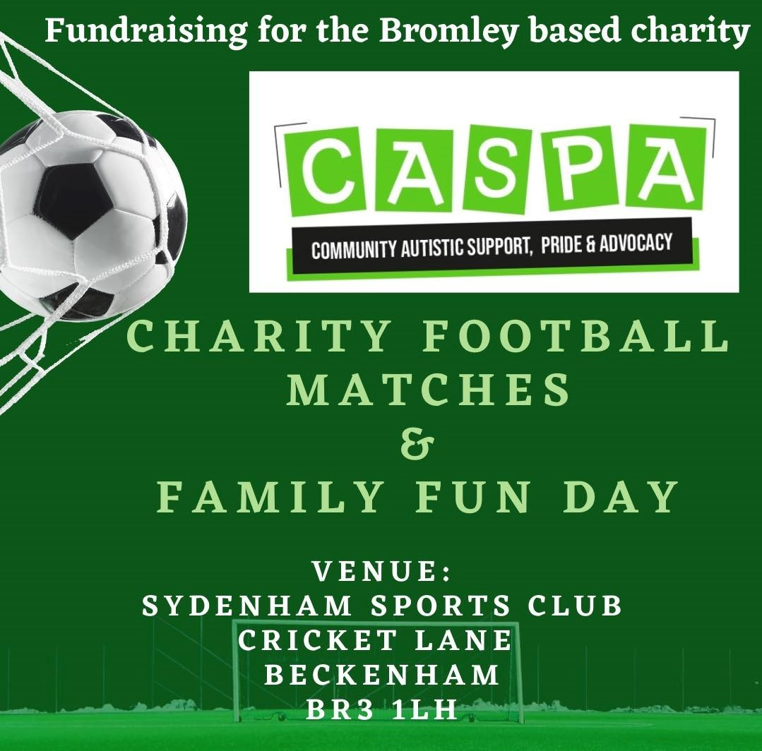 CASPA Charity Football Matches & Fun Day flyer