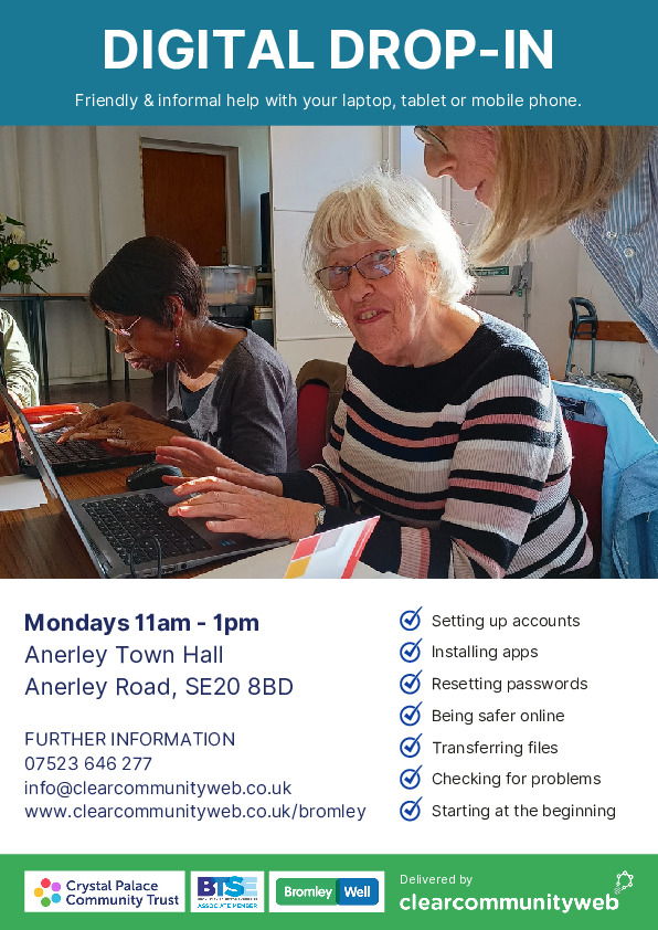 Digital Drop-In - Anerley Town Hall