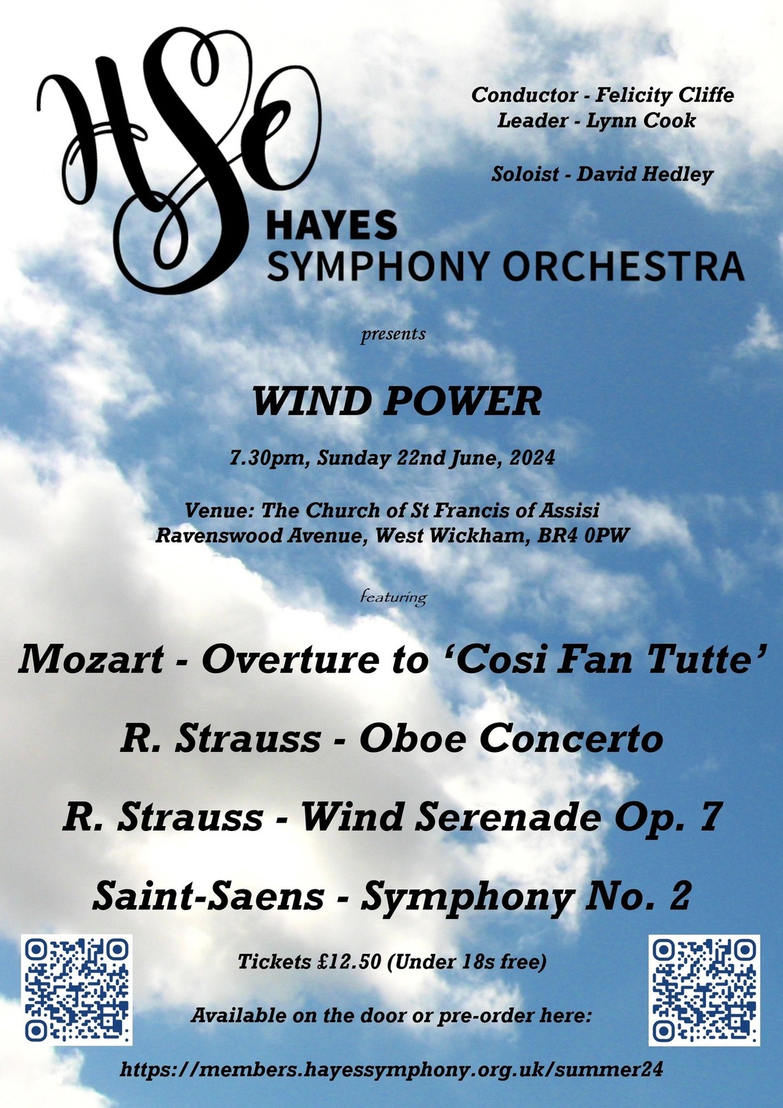 Hayes Symphony Orchestra wind Power