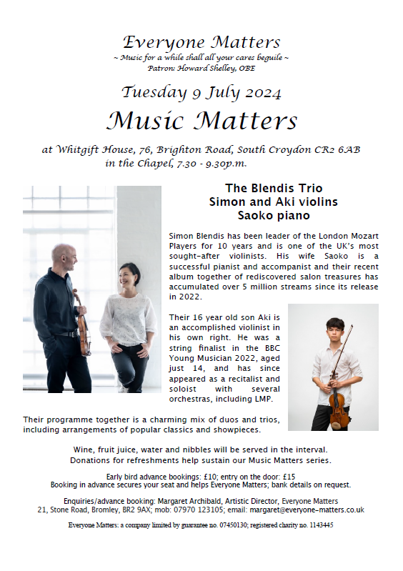 Music Matters concert flyer image (image text on page)
